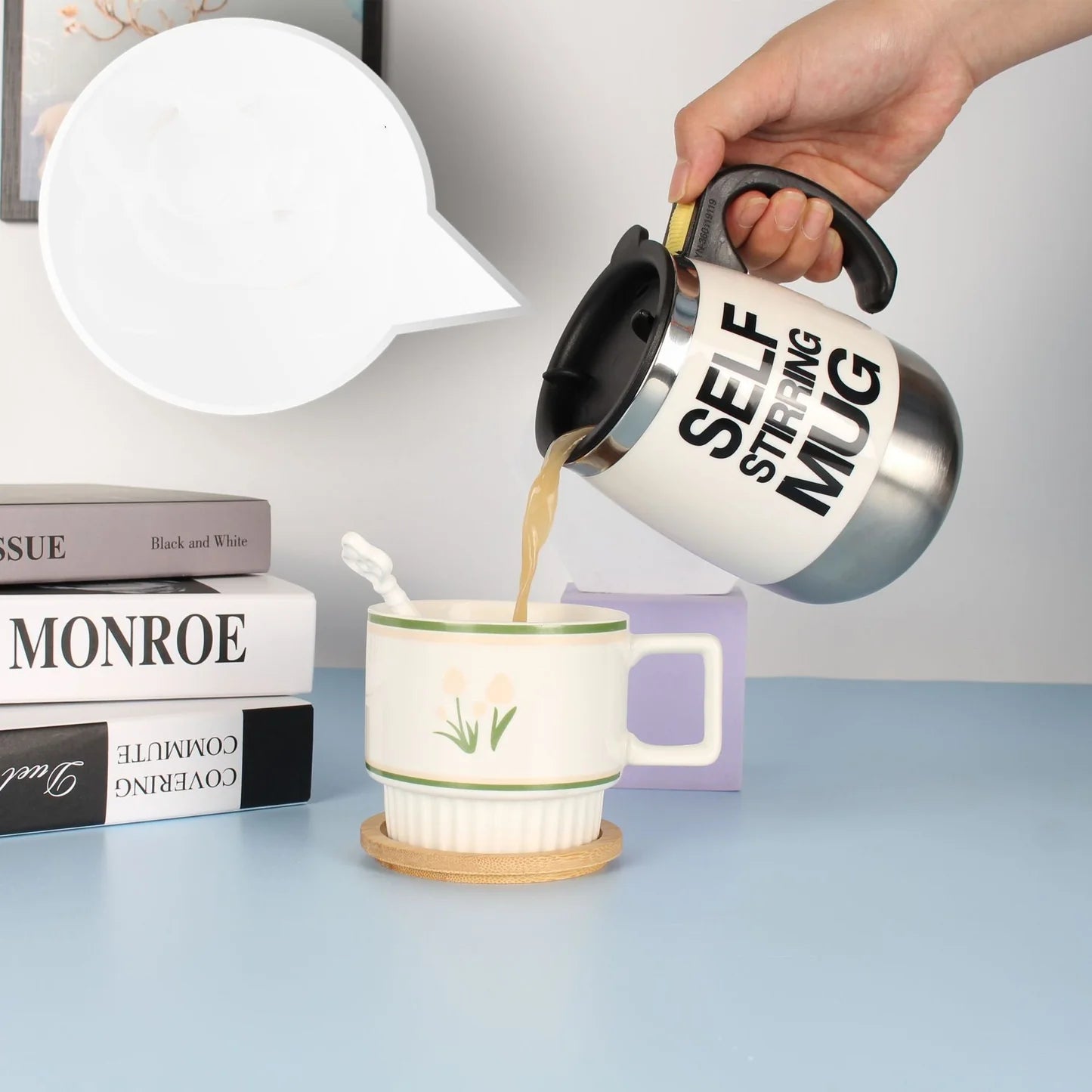 Electric Self Stirring Coffee Mug - LivSouq